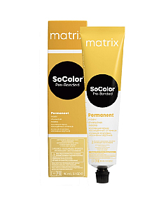 Matrix Socolor.beauty Power Cools Pre-Bonded 6AA - Крем-краска, тон темный блондин глубокий пепельный 90 мл